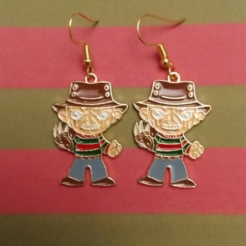 New Freddy Krueger Nightmare on Elm St. Earrings